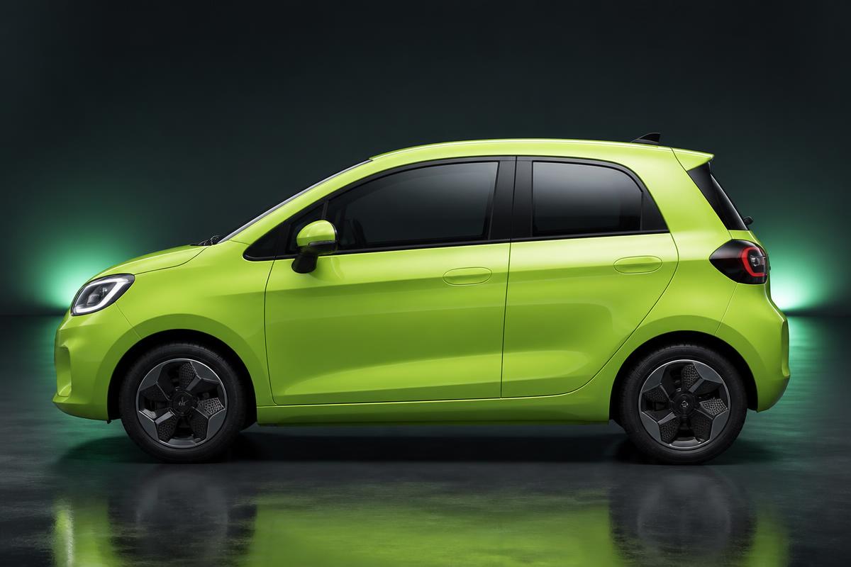 Render lateral del eVIR canario eléctrico